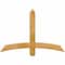 Ekena Millwork Bellingham Rough Sawn Timber Gable Bracket, Western Red Cedar, 48"W x 32"H x 4"D x 4"F, 16/12 Pitch GBW048X32X0404BEL00RWR - alternate 1